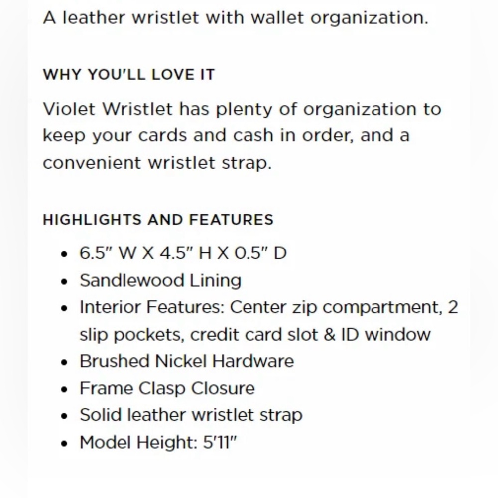 Metallic Pink Wristlet Wallet - Picture 10 of 10